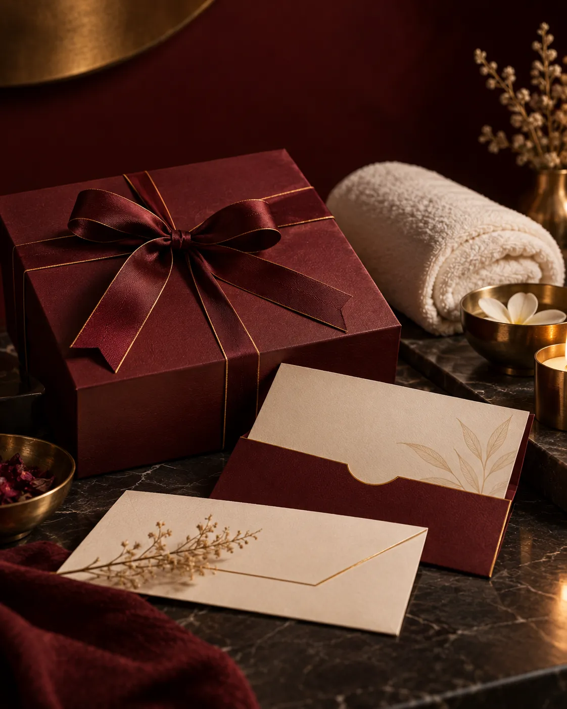 Luxury spa gift box and wellness gift experience from Aurum Astra